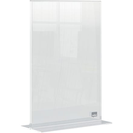 Nobo Premium Plus A5 Vrijstaand Posterframe/Informatiebord - Dubbelzijdig - Transparant Acryl