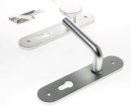 Knop-/krukgarn.alum.L-model F1 afger.PC72 LS