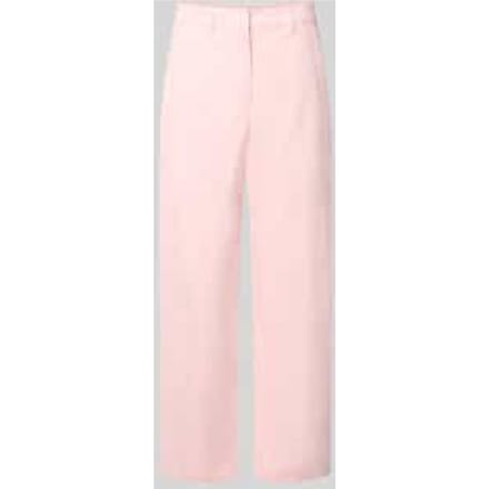 straight fit broek van katoenmix