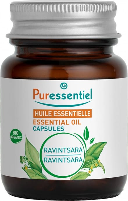 Puressentiel Ravintsara Etherische Olie (Cannamomum Camphora ct Cineole) Bio 60 Capsules