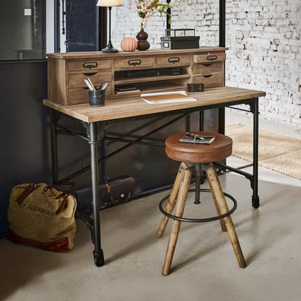 LOBERON Bureau Leognan bruin/zwart
