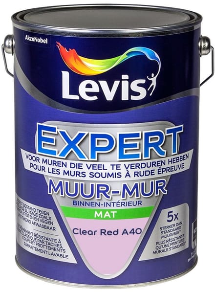 Levis - Expert Muur Binnen Mix - Clear Red A40 - Mengverf - 5 L