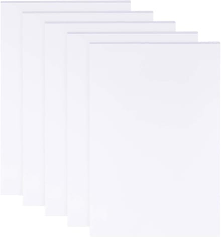 5 Vellen 3mm Witte Schuimplaten 30x20cm voor Creatieve Projecten en Kunst