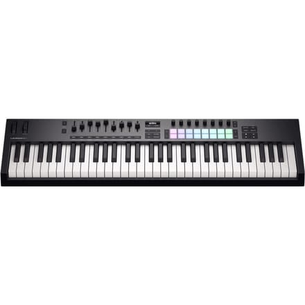 Novation Launchkey 61 MK4 - MIDI Keyboard Controller - 61 Semi-Gewogen Toetsen - 16 FSR Pads - 9 Faders - OLED Display - USB-C