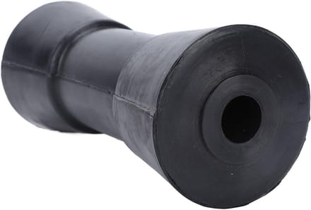 Kielrol boottrailer 6 inch - zware PU kielbootrol zwart - bootaccessoire voor trailer