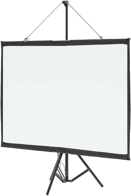Projectiescherm met Statief - Projectiescherm - Thuisbioscoop - Mat Wit Scherm - 50 inch 4:3 - Wit