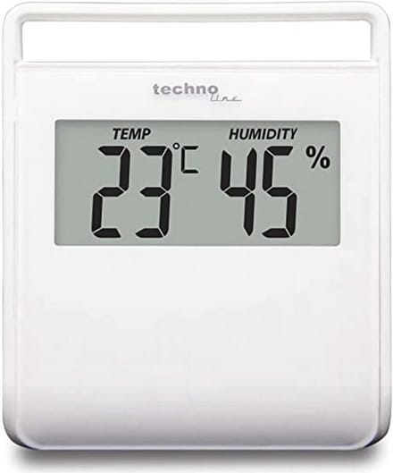 Binnen Weerstation - Temperatuur Vochtigheid - Klimaat Monitoren - Direct Inzicht - 6.5 x 1.2 x 7.5 cm - Wit