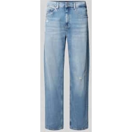 Relaxed straight fit jeans in destroyed-look, model 'JAIMIE'