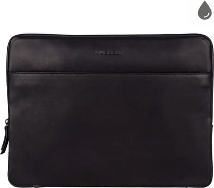 BURKELY Rain Riley Laptopsleeve - 15.6 inch Clutch - Zwart