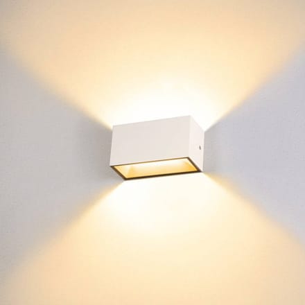 SLV SITRA LED buitenwandlamp Up/Down 20cm wit