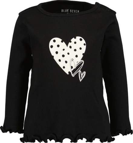 Blue Seven - Meisjes Shirt - Zwart - Maat 68