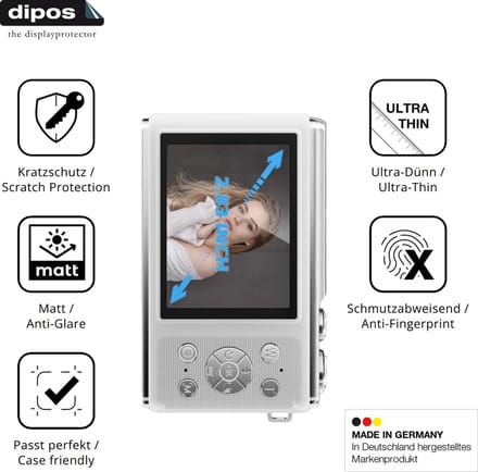 dipos – 4x Matte Beschermfolie geschikt voor Acbaeta IXSS 8 | Krasbestendige & antireflecterende Screenprotector Ultra-Thin