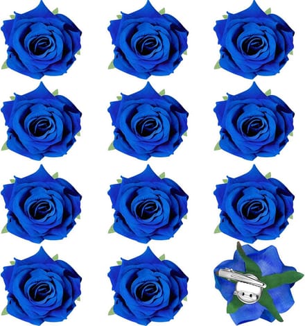 12 Stuks Roos Haarspeldjes Bloem Haarclip voor Feest en Bruiloft Accessoires