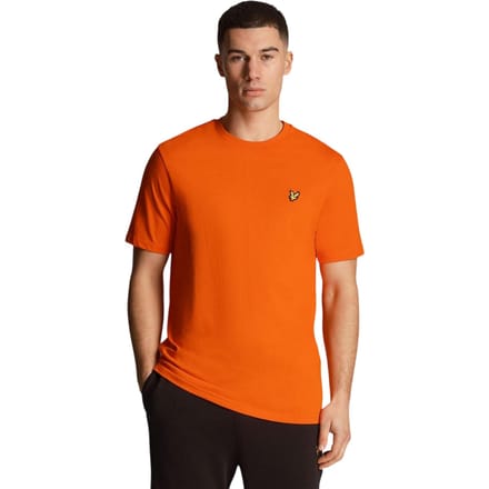 Lyle & Scott Heren Logo Crew Neck Regular T-shirt (Oranje)