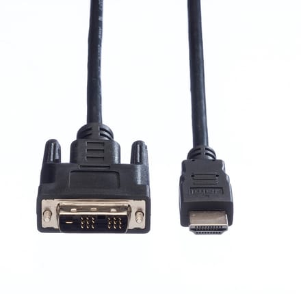 VALUE Monitorkabel DVI (18+1) / HDMI M/M, zwart, 1 m