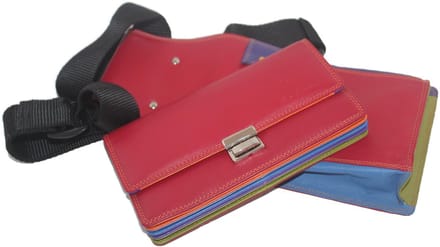 Kelnerbeurs met Holster Multicolor Rood