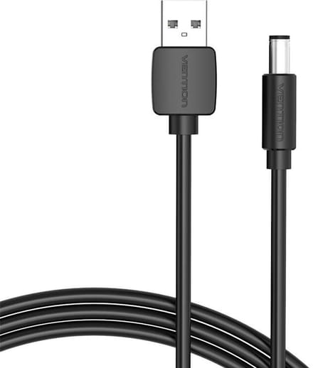 Vention Stroomkabel Usb 2.0 Naar Dc 5,5 Mm Vatjack 5V Lengte 1 M