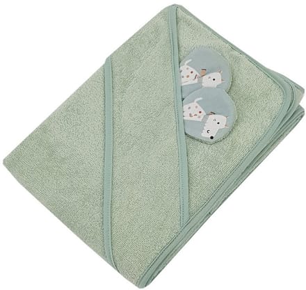 Bamboo bathrobe Dogs / Mint