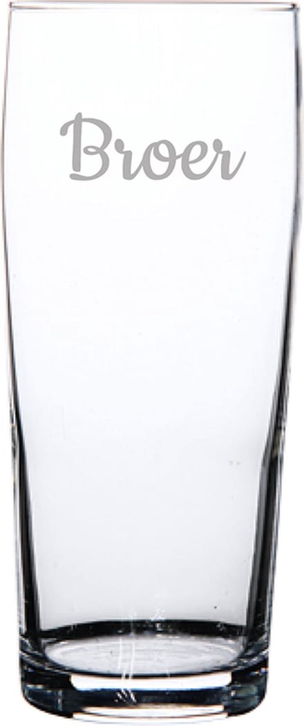 Gegraveerde bierfluitje 19cl Broer