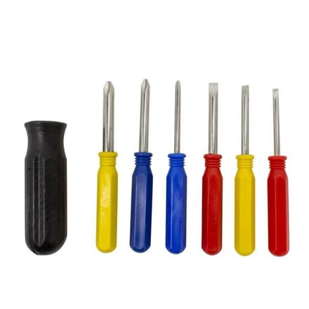 WMC 711A07 - Schroevendraaier Set - 7-delig - Chroom-Vanadiumstaal - Kunststof Handgreep