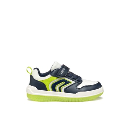 GEOX BUZZERLIGHT JONGENS Sneakers - MARINEBLAUW/LIME - Maat 32
