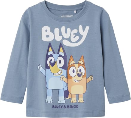 NAME IT - TMMPETKO BLUEY LS TOP NOOS SKY - Jongens - Lange mouwen shirts