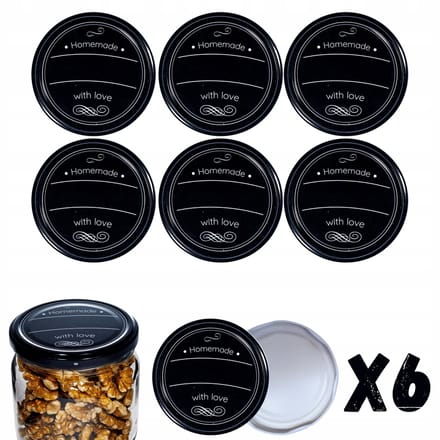 Twist-off Deksel 82mm 6 Stuks - Ideale Afdichting voor Potten