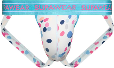 SUPAWEAR Sprint Jockstrap Ditsy Dots - MAAT L - Heren Ondergoed - Jockstrap voor Man - Mannen Jock