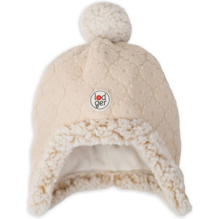 Kindermutsje winter creme - 1-2 Jaar - met pompon - goede pasvorm
