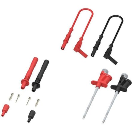 Electro PJP 425 Meetsnoerenset Bananenstekker 4 mm Zwart, Rood 1 stuk(s)