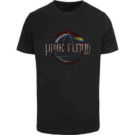 Merchcode Pink Floyd - Dark Side of the Moon Circular Logo Heren Tshirt - M - Zwart