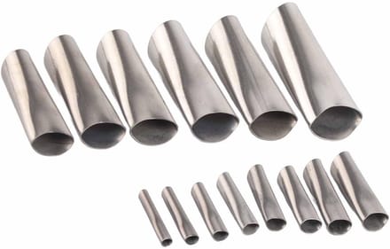 Kit Afwerking Tool - Kit Mondstuk Set - Gladde Kitnaden - Roestvrij Staal - Diverse Maten - Zilver