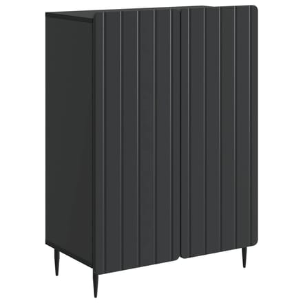 vidaXL - Dressoir - Zwart - 66 - x - 34,5 - x - 92 - cm - Bewerkt - hout