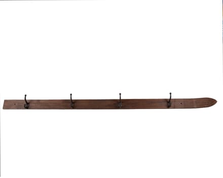 Clayre & Eef Wandkapstok 4 Haken 170x8x12 cm Bruin Hout