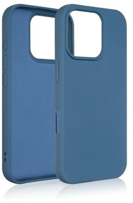 Beline - Silicone Hoes - iPhone 16 Pro - Blauw - Hoogwaardige Bescherming