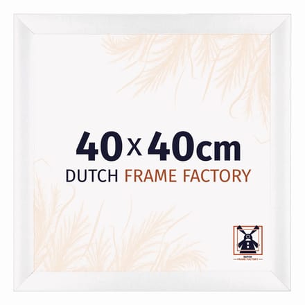 Fotolijst 40x40 cm - MDF - Wit Mat - Praag