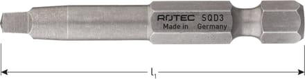Rotec PRO Krachtbit SQD 0 L=70, E6.3, BASIC (vpe 10)