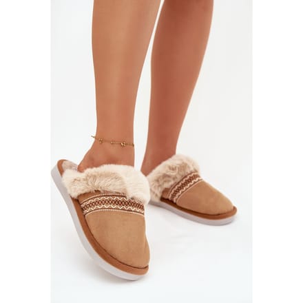 Cozy Stitch Slippers - Camel / 36/37