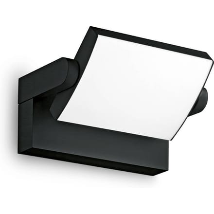 Ideal Lux LED buiten wandlamp Swipe, zwart, IP54, 3.000 K