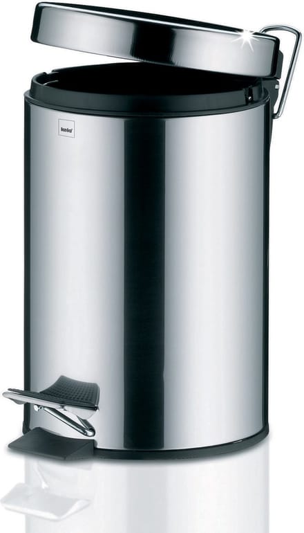 Stampa Pedaal Afvalemmer Silent Close - 3 l - Zilver - Kela
