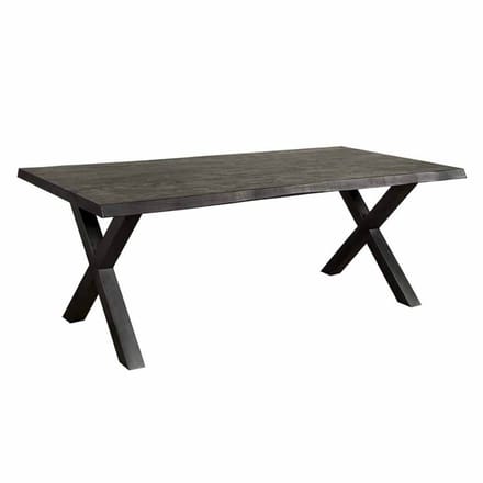 Tower Living Eettafel Xara - Rechthoek Zwart Hout - 240x100x78cm