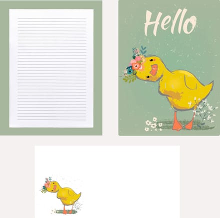 briefpapier en enveloppen Eend A4