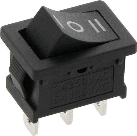 Push schakelaar - 3 Standen - 250V 3A - SP3T