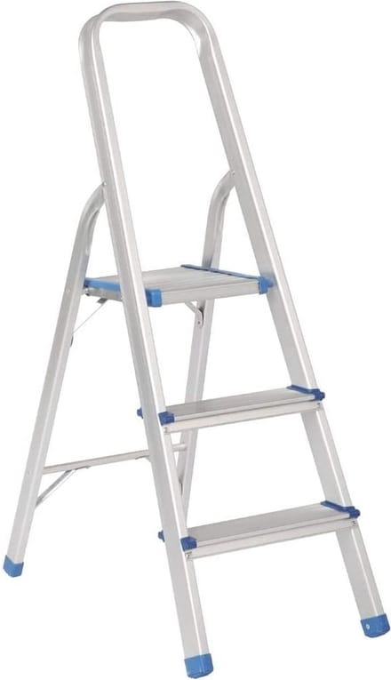 Vouwladder Aluminium 3 Treden - Lichtgewicht en Veilig