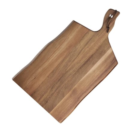 Olympia Acacia Plank Golvende Rand 35,5x25cm 8,5cm Handgreep GM264