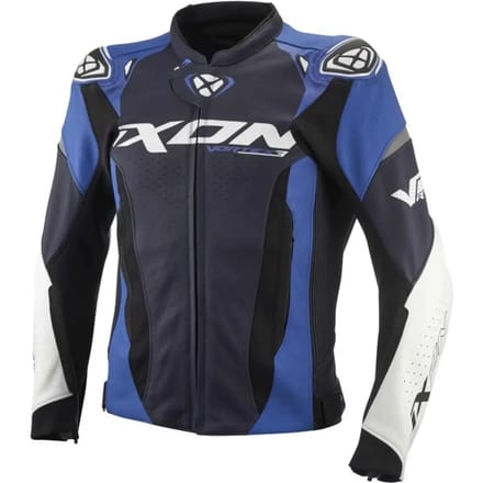 Ixon Vortex 3 JKT Blauw Wit Leren Motorjas - Jas