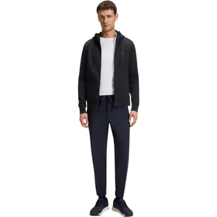 Boss Heren-sweatjack met losse pasvorm (Donkerblauw)