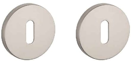 Stijlrozet nikkel ronde sleutel 52 mm