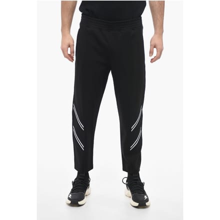Enkel geplooide slim fit REM + VARSITY joggingbroek