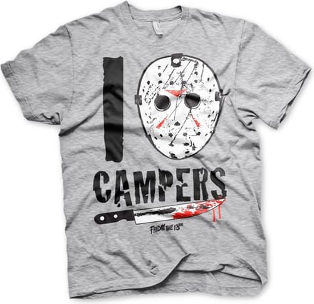Friday the 13th I Jason Camp ers T-shirt Heather-Grey